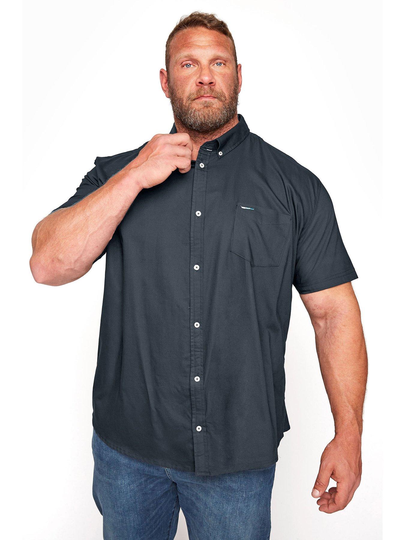 undefined Essential Navy Short Sleeve Poplin Shirt - Navy