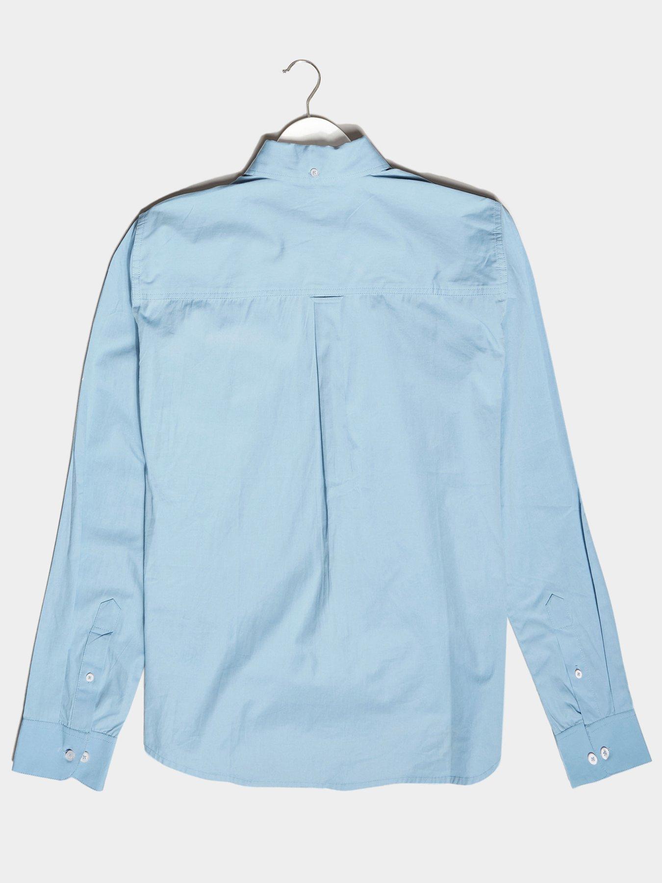 Shirts Essential Long Sleeve Poplin Shirt - Blue