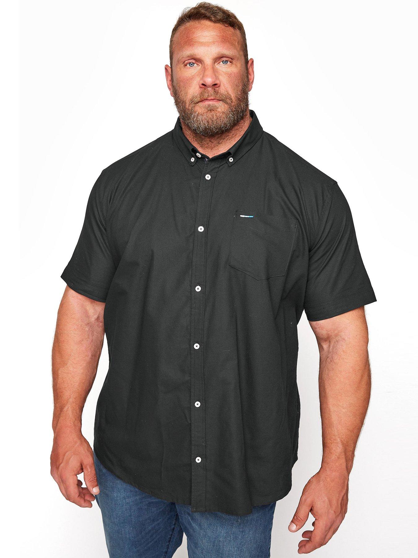 undefined Essential Smart Short Sleeve Oxford Shirt - Black
