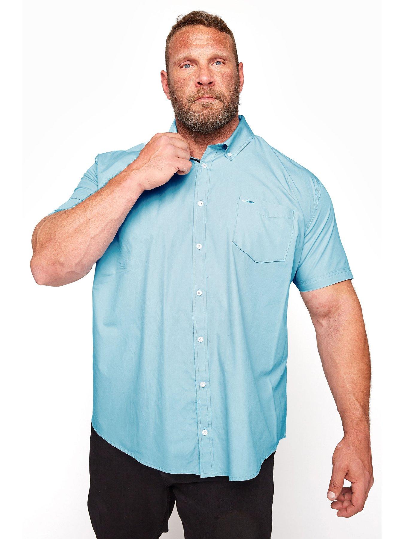 Mens big and tall best sale short sleeve button down shirts