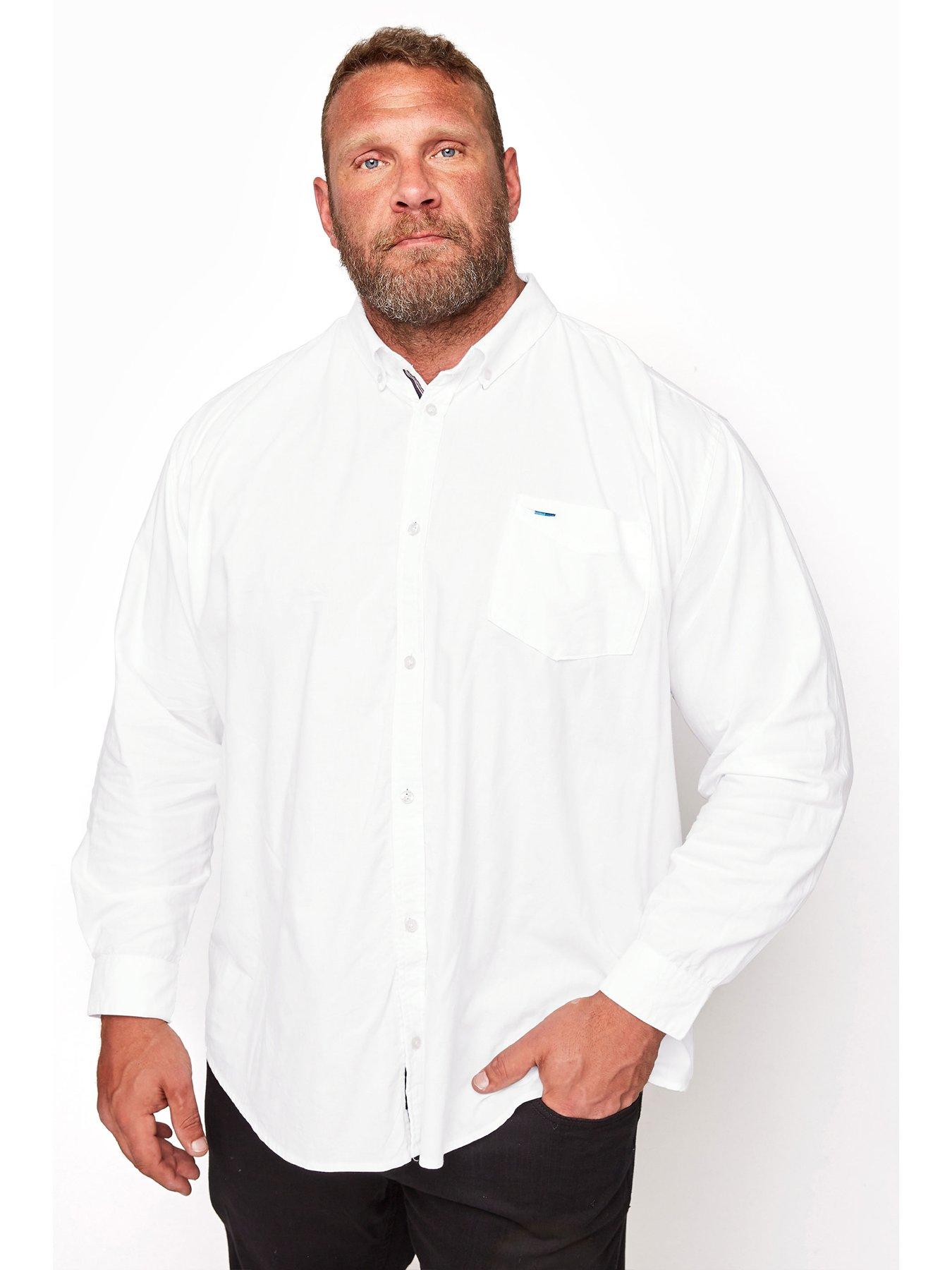 undefined Essential Smart Long Sleeve Oxford Shirt - White