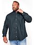  image of badrhino-essential-long-sleeve-oxford-shirt-navy