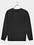  image of badrhino-essential-crew-neck-knitwear-black