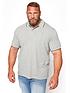  image of badrhino-essential-tipping-polo-shirt-grey