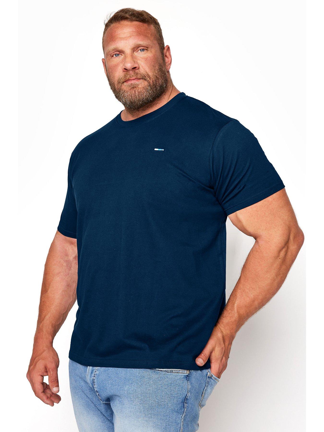 undefined Essential Short Sleeve Plain T-Shirt - Navy