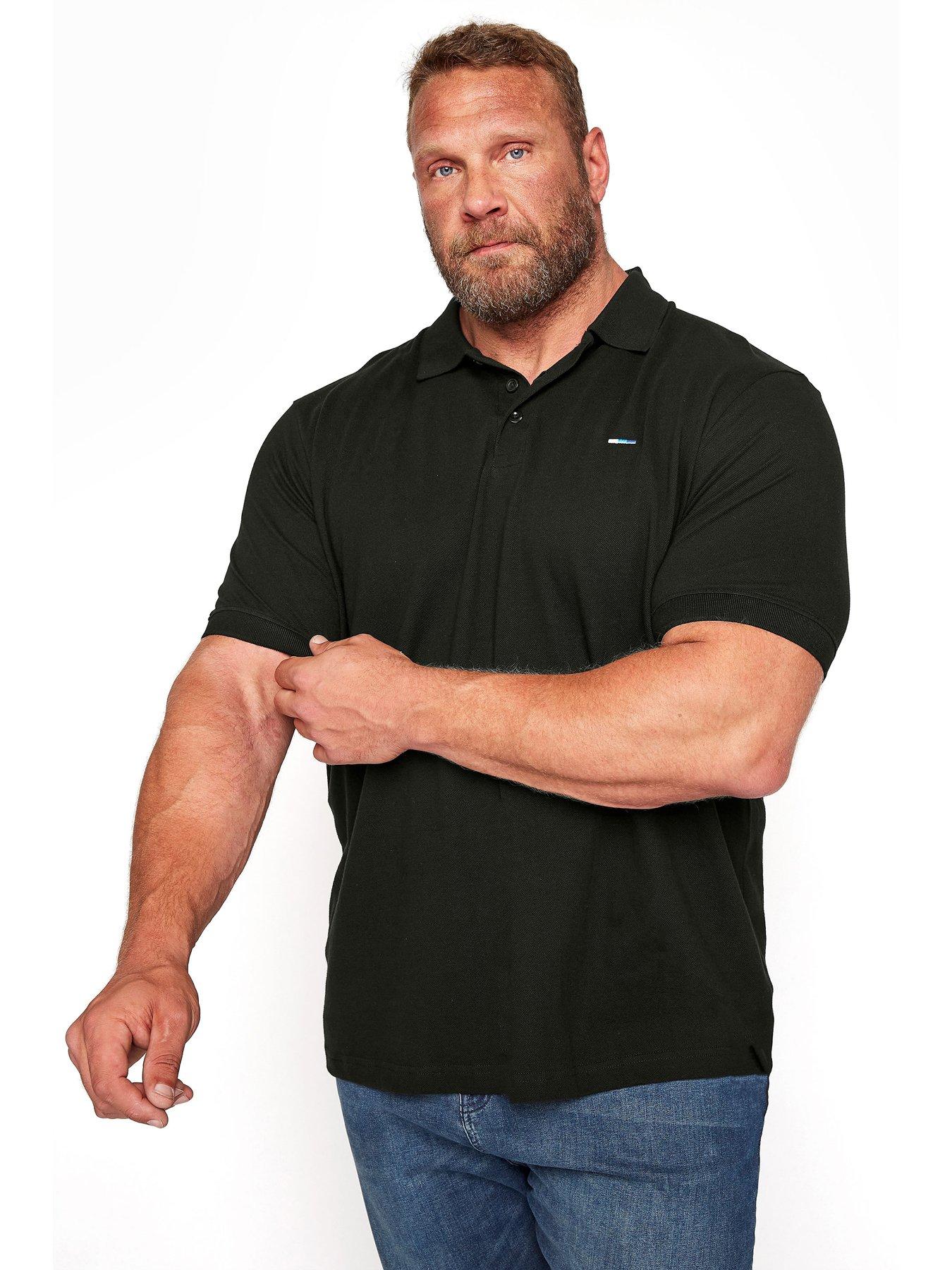 mens black polo shirts uk