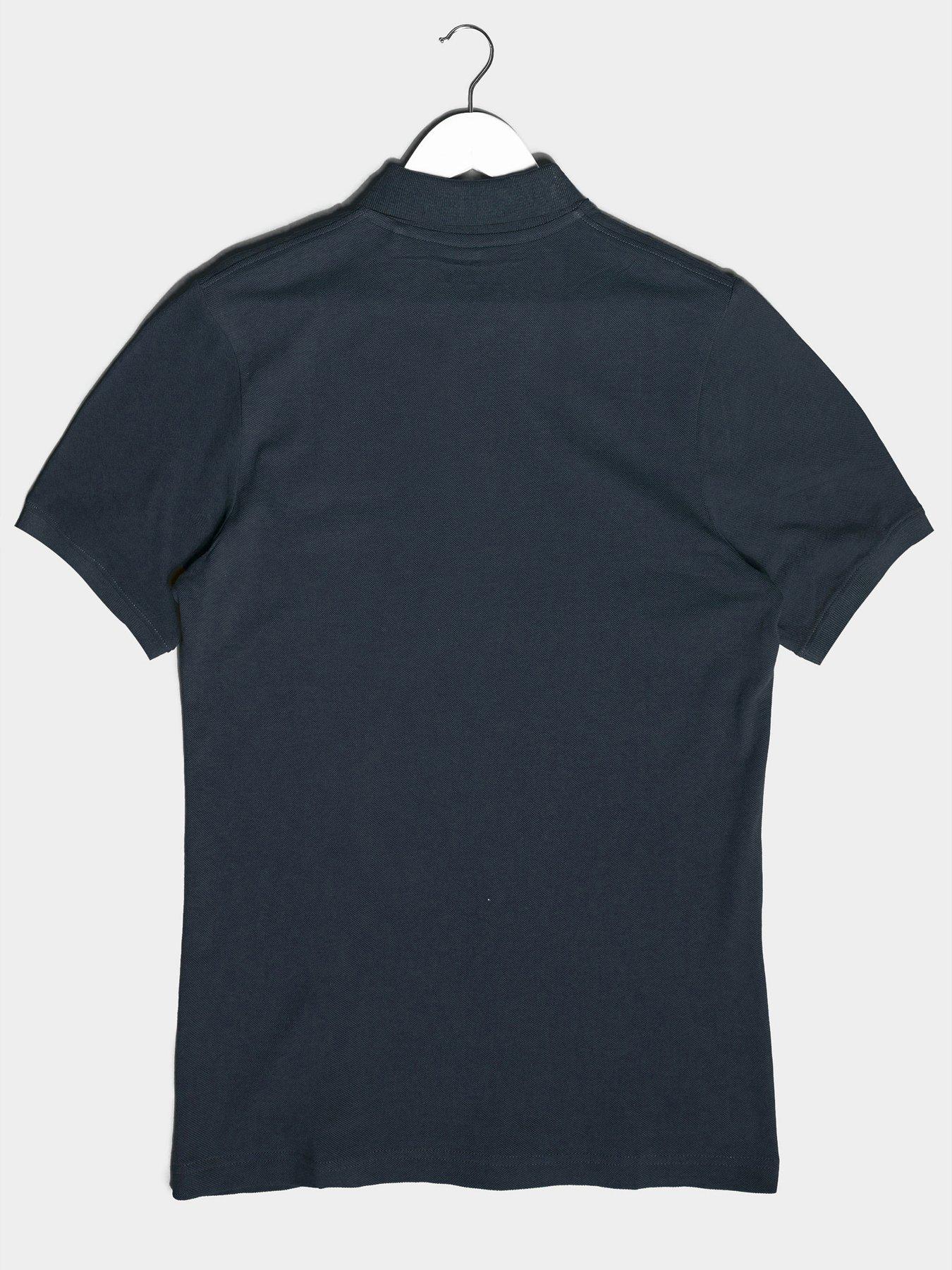 Image 2 of 2 of BadRhino Essential Short Sleeve Plain Polo Shirt - Navy