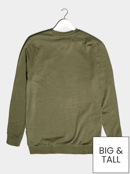 stillFront image of badrhino-essential-sweatshirt-khaki
