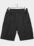  image of badrhino-essential-jersey-cargo-shorts-black
