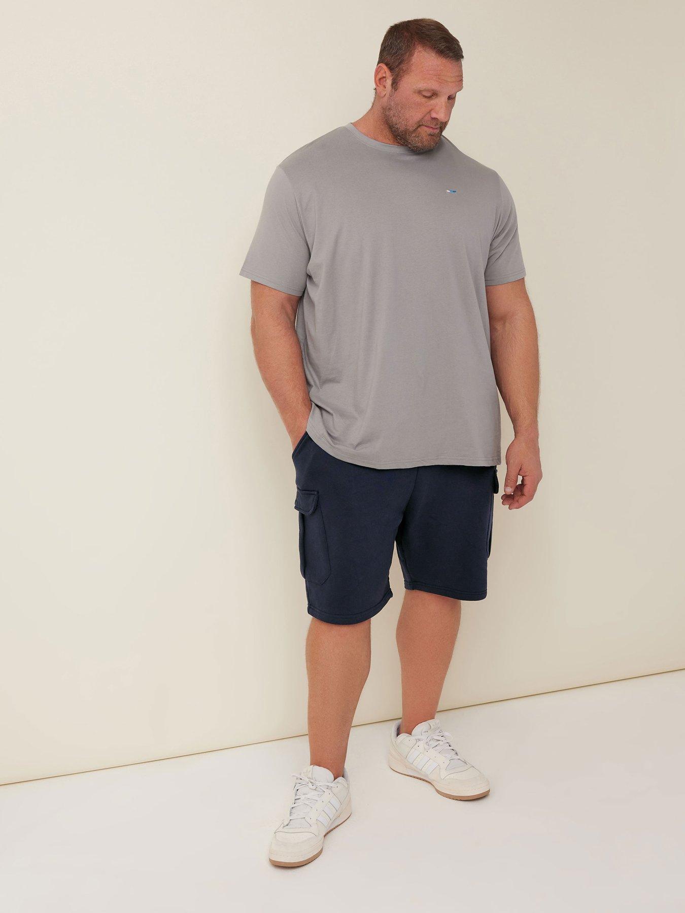 Image 3 of 4 of BadRhino Essential Jersey Cargo Shorts - Navy