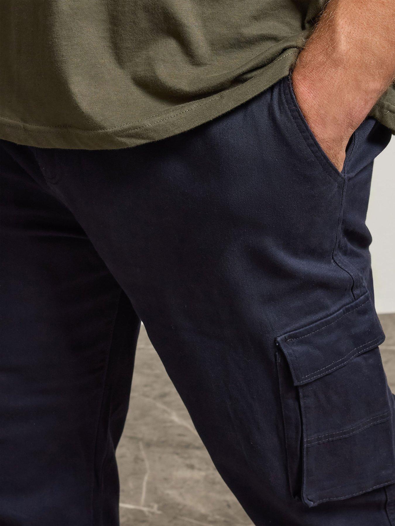 Image 4 of 4 of BadRhino Essential Cargo Trousers - Navy