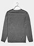  image of badrhino-essential-v-neck-knitwear-jumper-grey