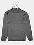  image of badrhino-essential-14-zip-neck-knitwear-grey