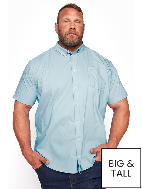 badrhino-essential-short-sleeve-poplin-shirt-blue