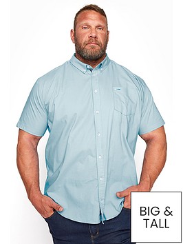 badrhino-essential-short-sleeve-poplin-shirt-blue