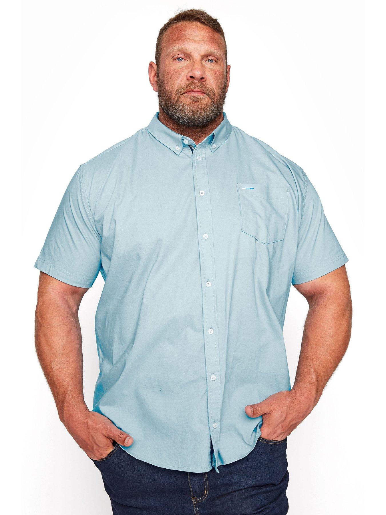 undefined Essential Short Sleeve Poplin Shirt - Blue