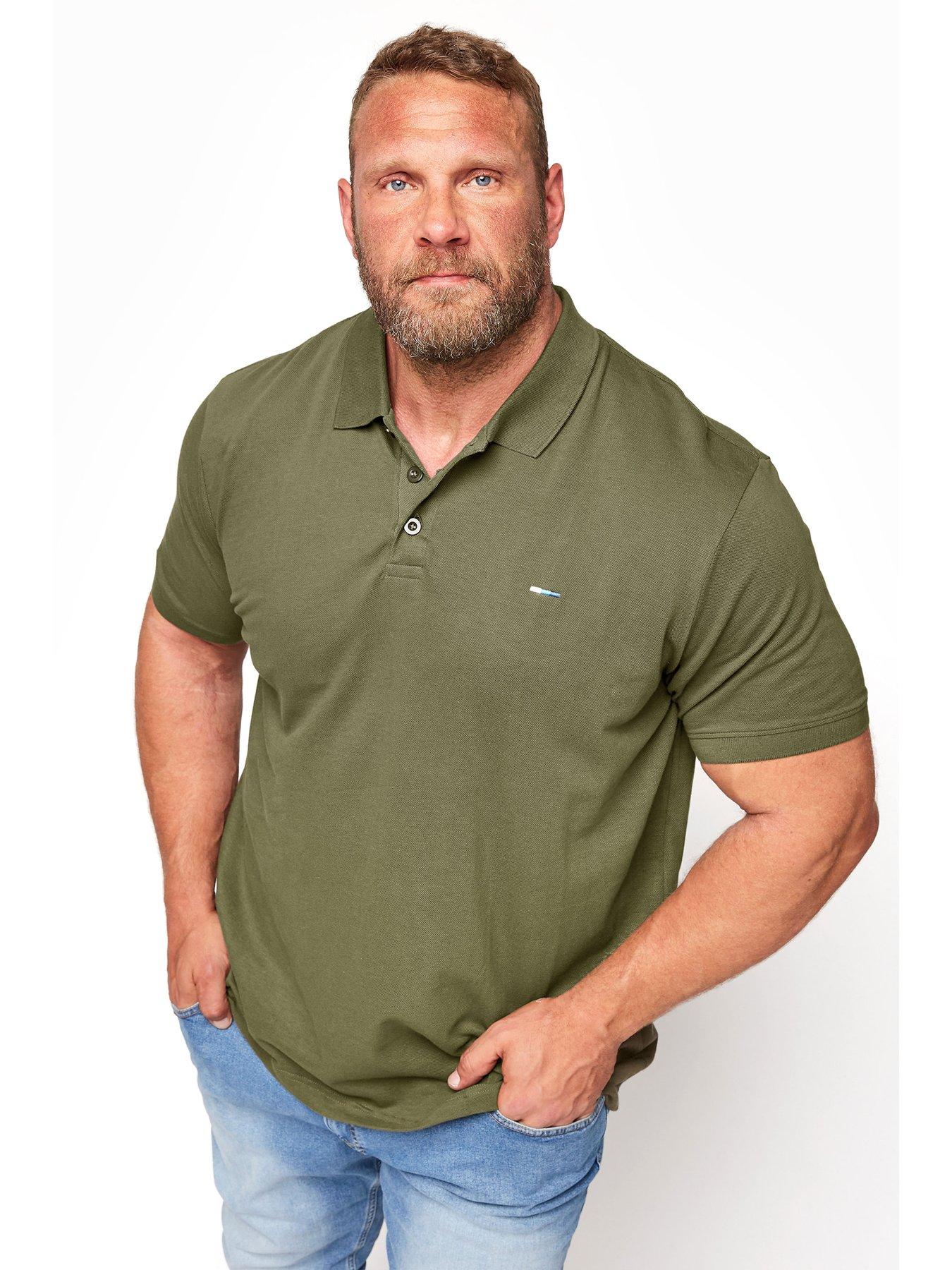 Image 1 of 2 of BadRhino Essential Short Sleeve Plain Polo Shirt - Khaki