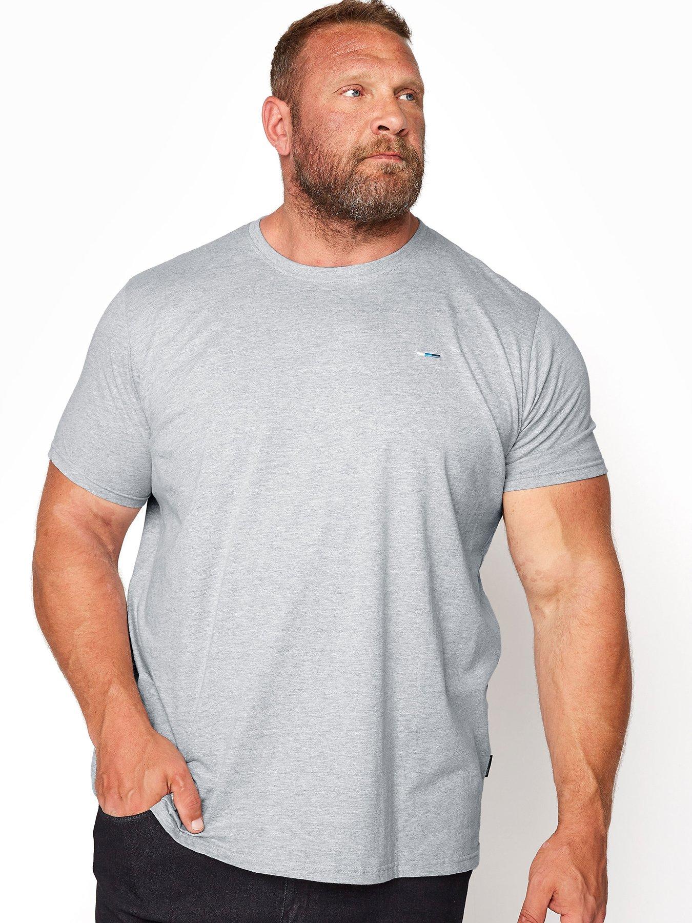 undefined Essential Short Sleeve Plain T-Shirt - Grey