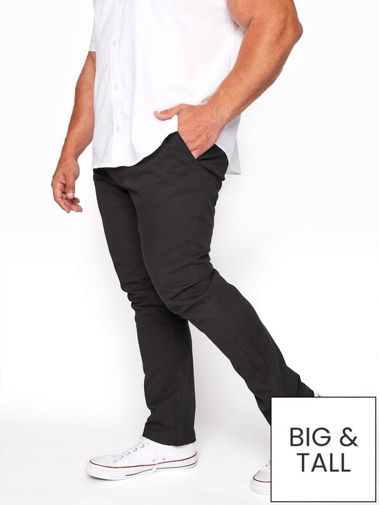 front image of badrhino-essential-chino-trousers-blacknbsp