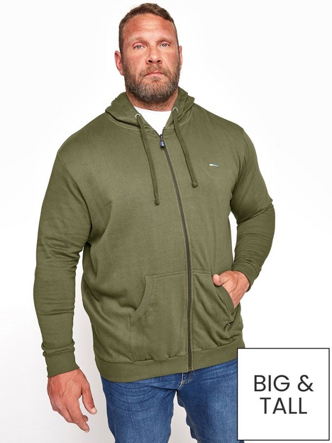 badrhino-essential-zip-through-hoodie-khaki