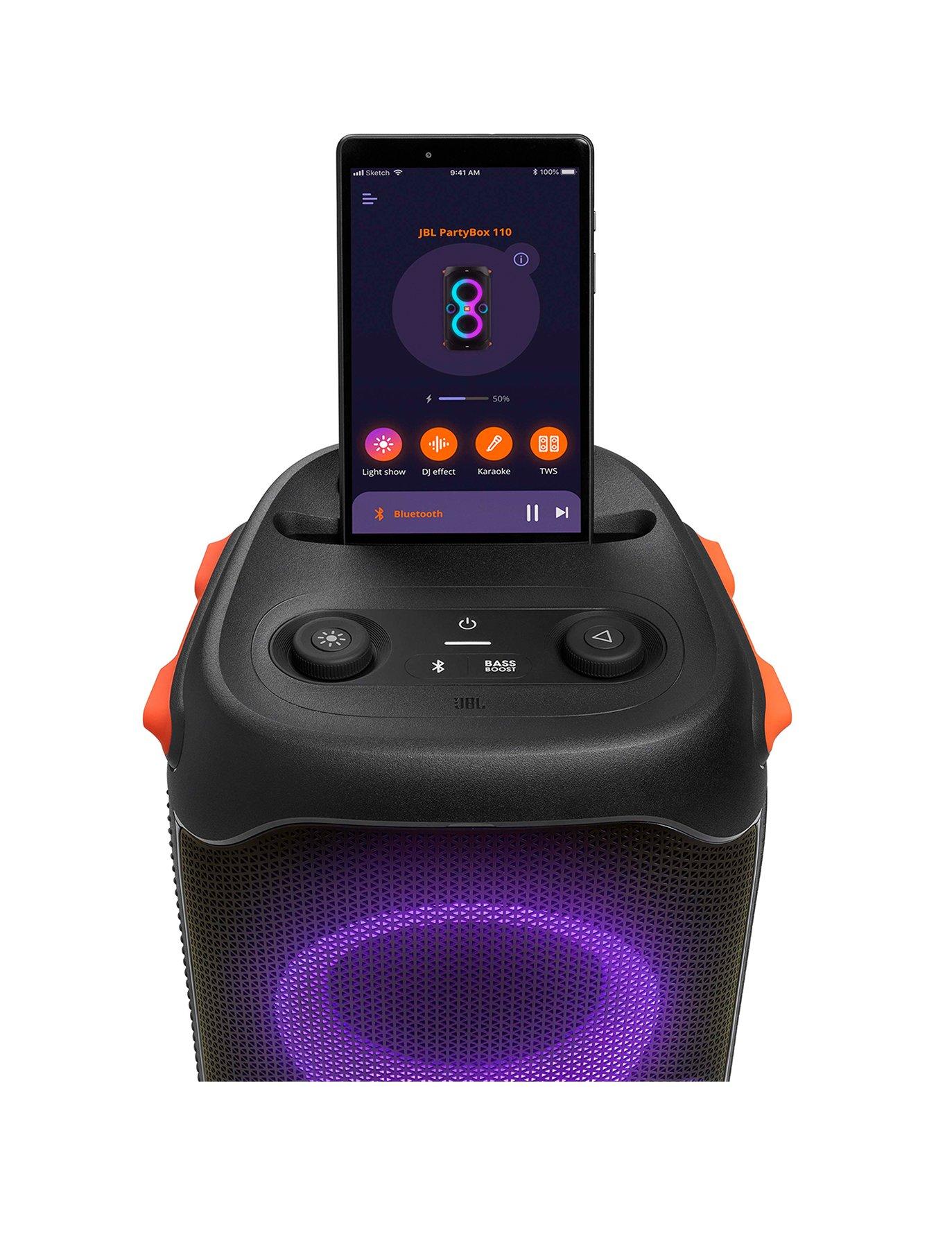 JBL PartyBox 110 Portable Party Speaker with Lights | very.co.uk