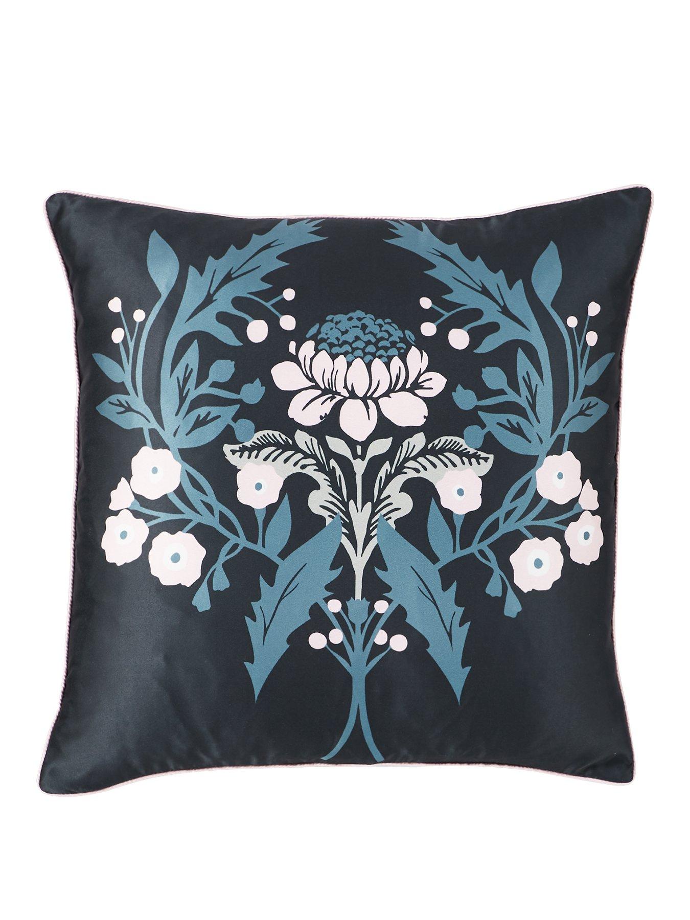 Product photograph of Isla Floral Cushion from very.co.uk