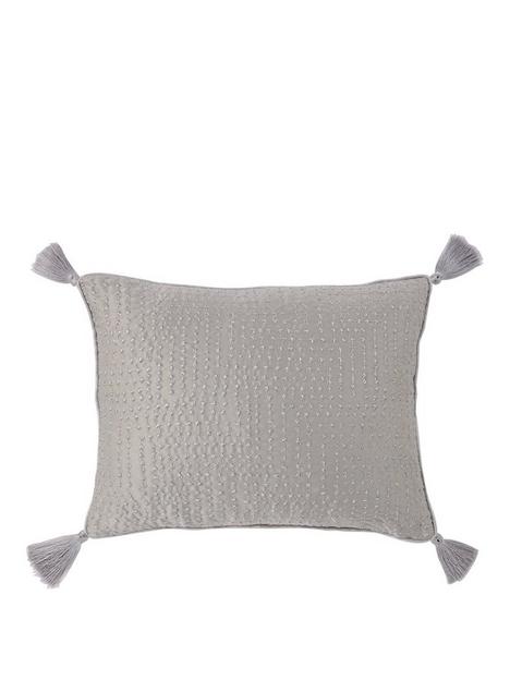 silver-dots-embroidered-cushion
