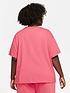  image of nike-nsw-essential-t-shirt-curve-pink