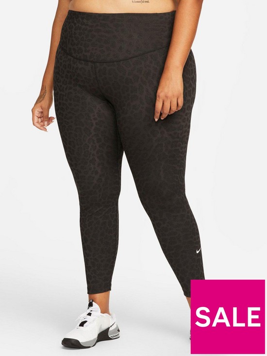 front image of nike-curve-the-one-leggings-black