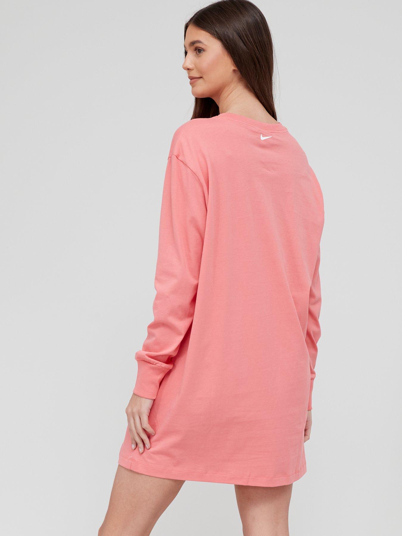 Women NSW Printed Long Sleeve Dress - Pink
