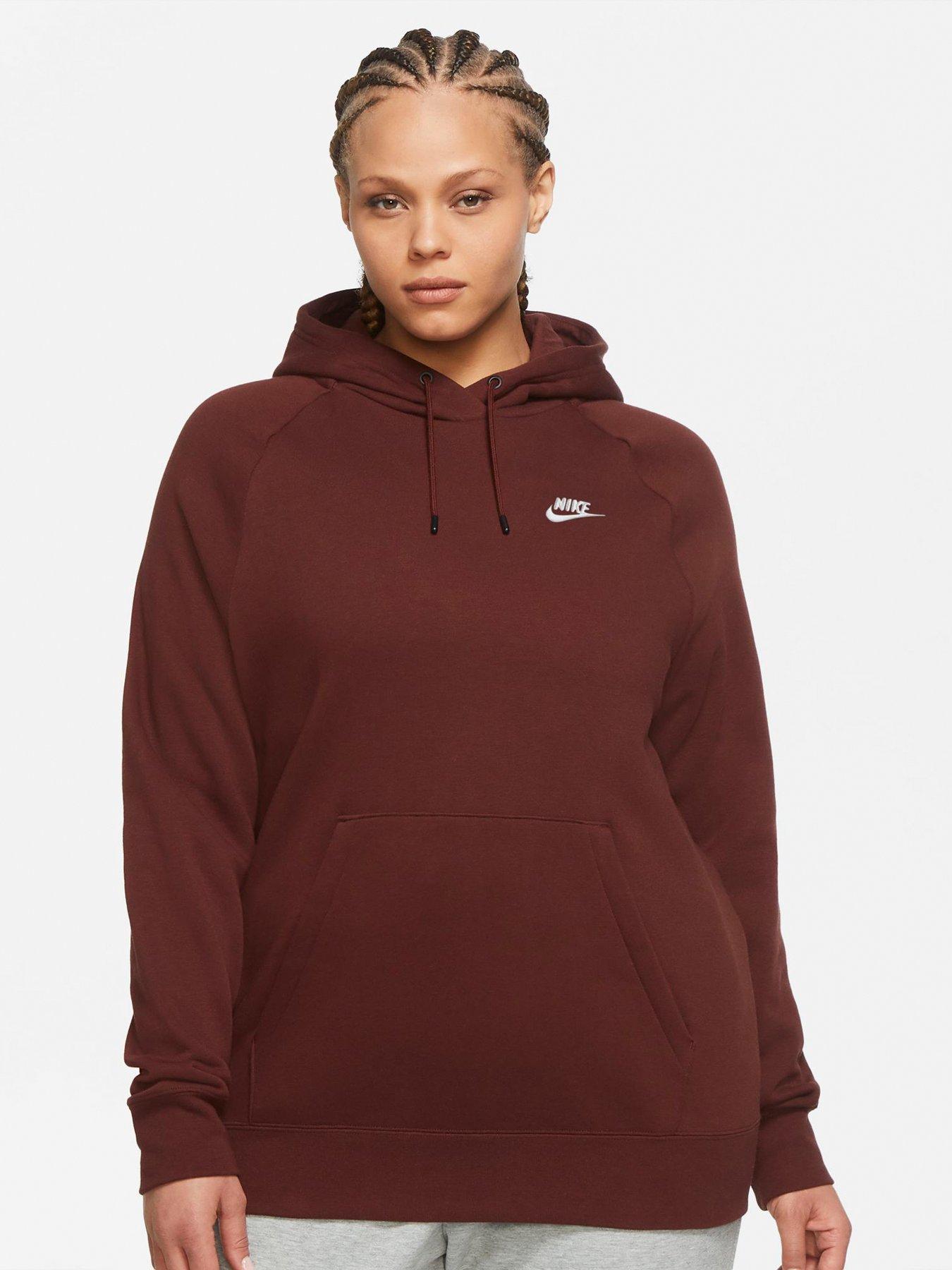 Women Curve NSW Essential Pullover Hoodie - Red