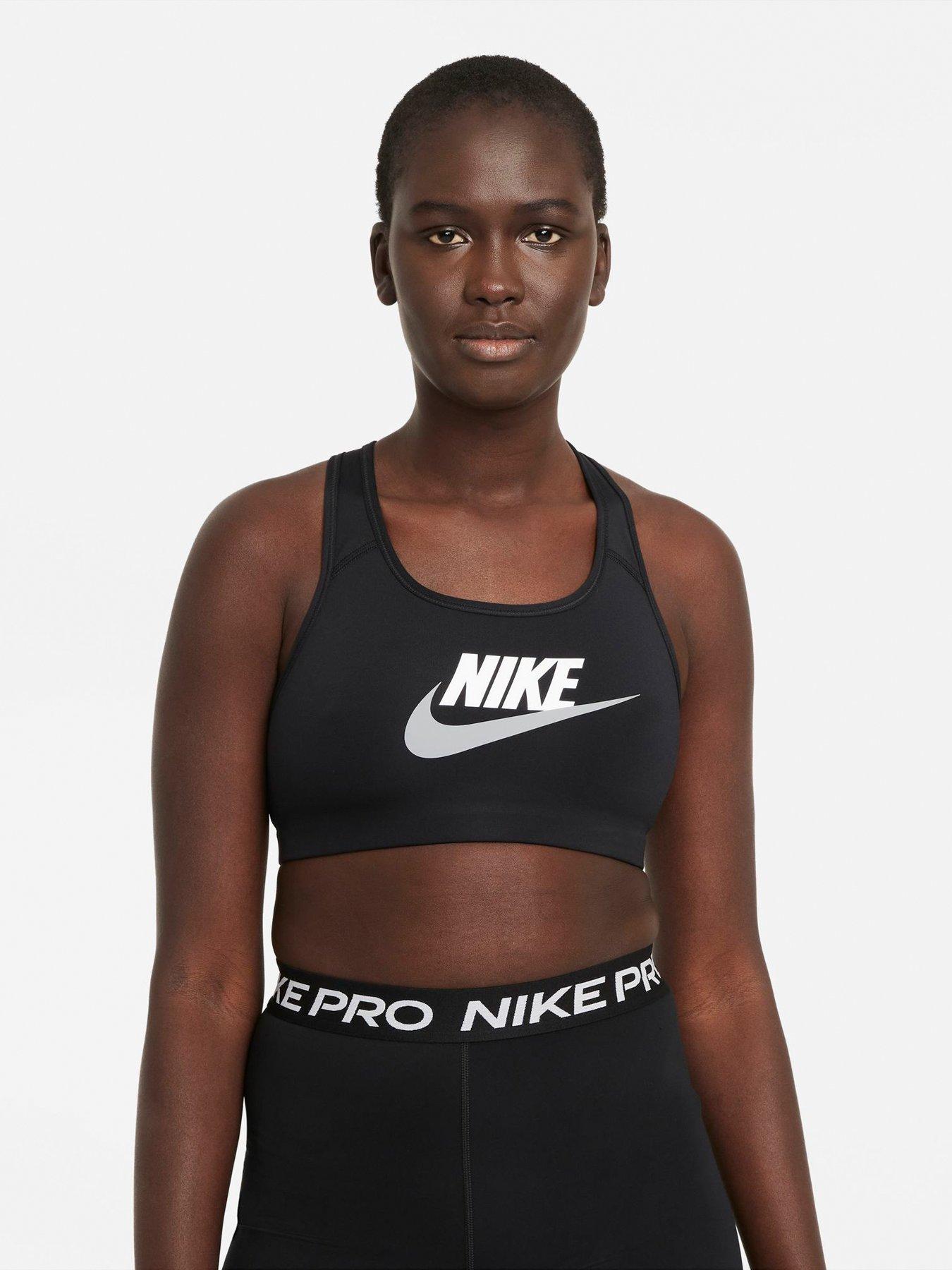 Nike Swoosh Medium Support Women's Sports Bra - Black