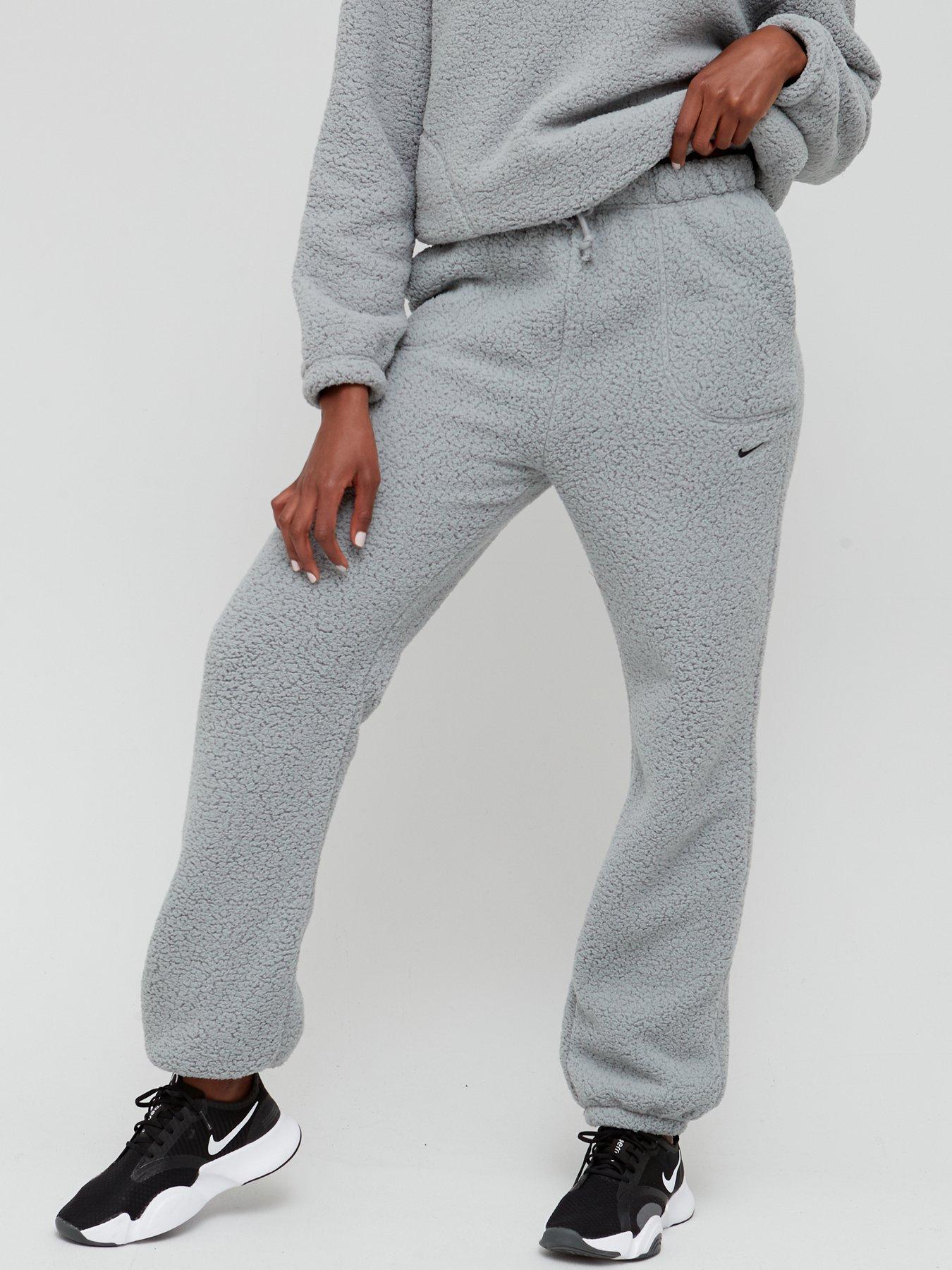 Women Training Cozy Fleece Jog Pants - Grey