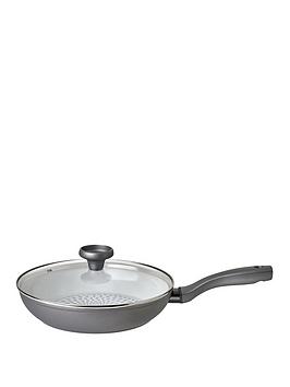 Product photograph of Prestige Earth Pan 28 Cm Frying Pan With Lid from very.co.uk