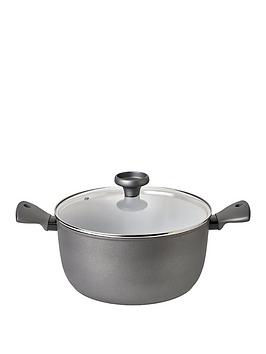 Product photograph of Prestige Earthpan 28cm Stockpot With Lid from very.co.uk