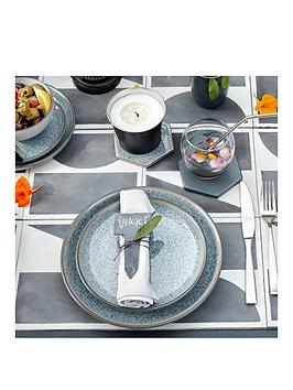 Denby Studio Grey 4-Piece Coupe Dinner Plate Set