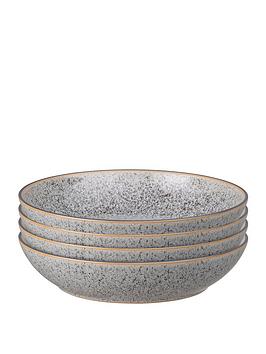 Product photograph of Denby Studio Grey 4-piece Pasta Bowl Set from very.co.uk