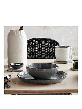 Product photograph of Denby Studio Grey 16 Piece Tableware Set from very.co.uk
