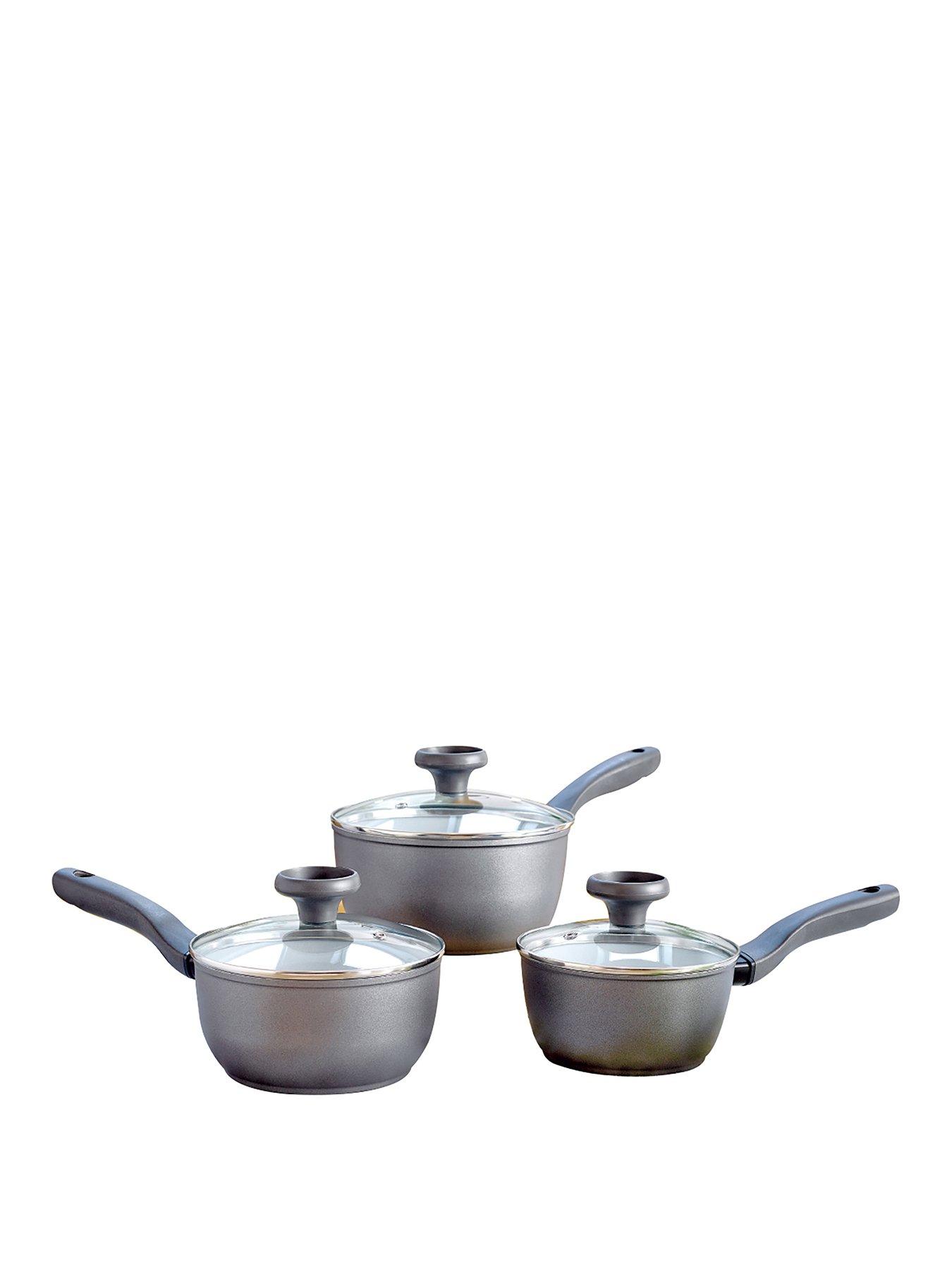 Prestige Earth Pan 3-Piece Saucepan Set with Lids