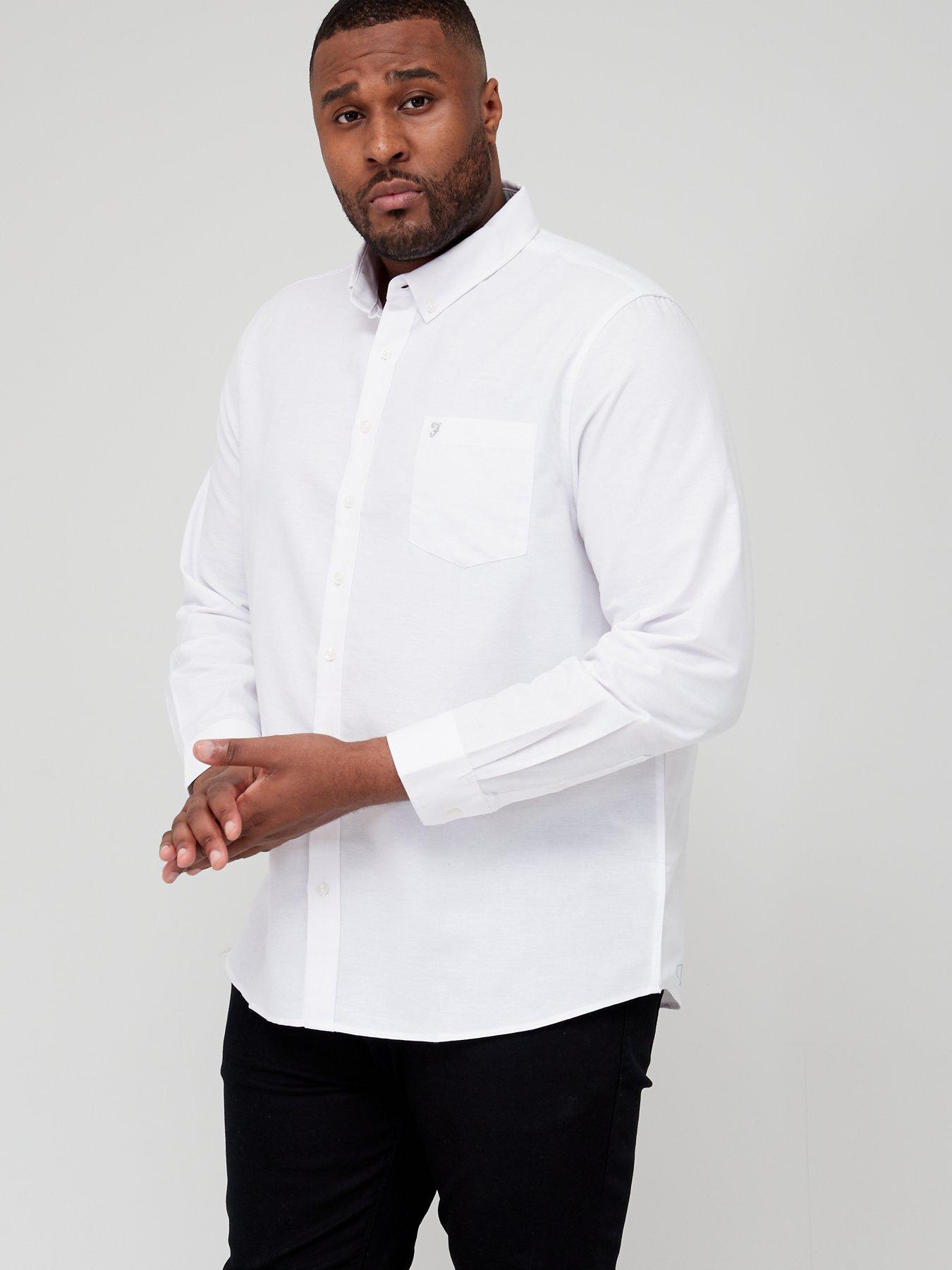 Big & Tall Oxford Shirt - White