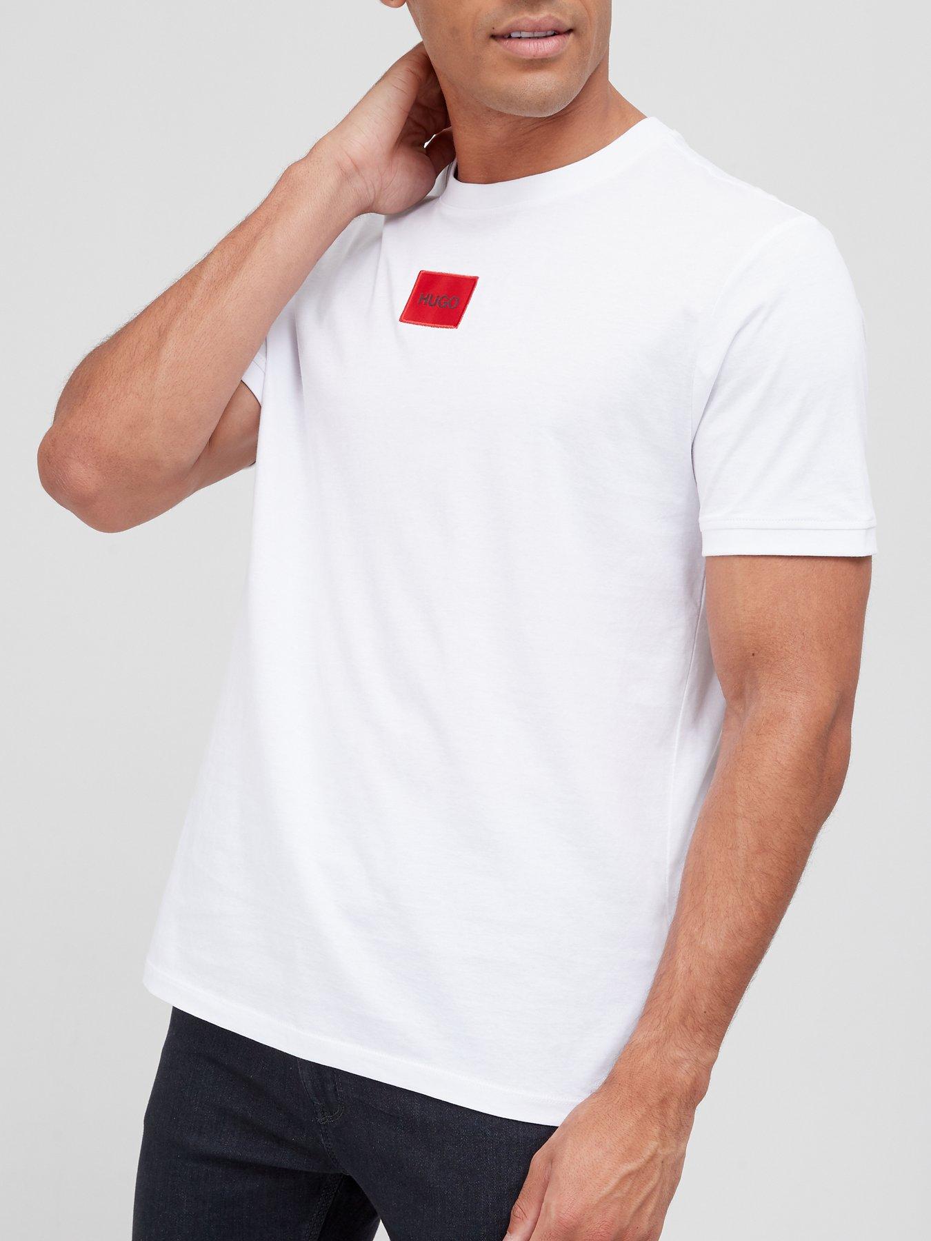 undefined Diragolino Red Patch Logo T-Shirt - White