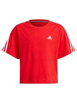 adidas-junior-girls-fi-3-stripesnbspt-shirt-redwhite