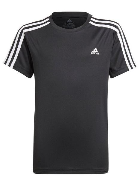 adidas-junior-boys-3-stripes-t-shirt-blackwhite