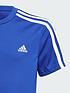  image of adidas-junior-boys-3stripesnbspt-shirt-set-bluewhite
