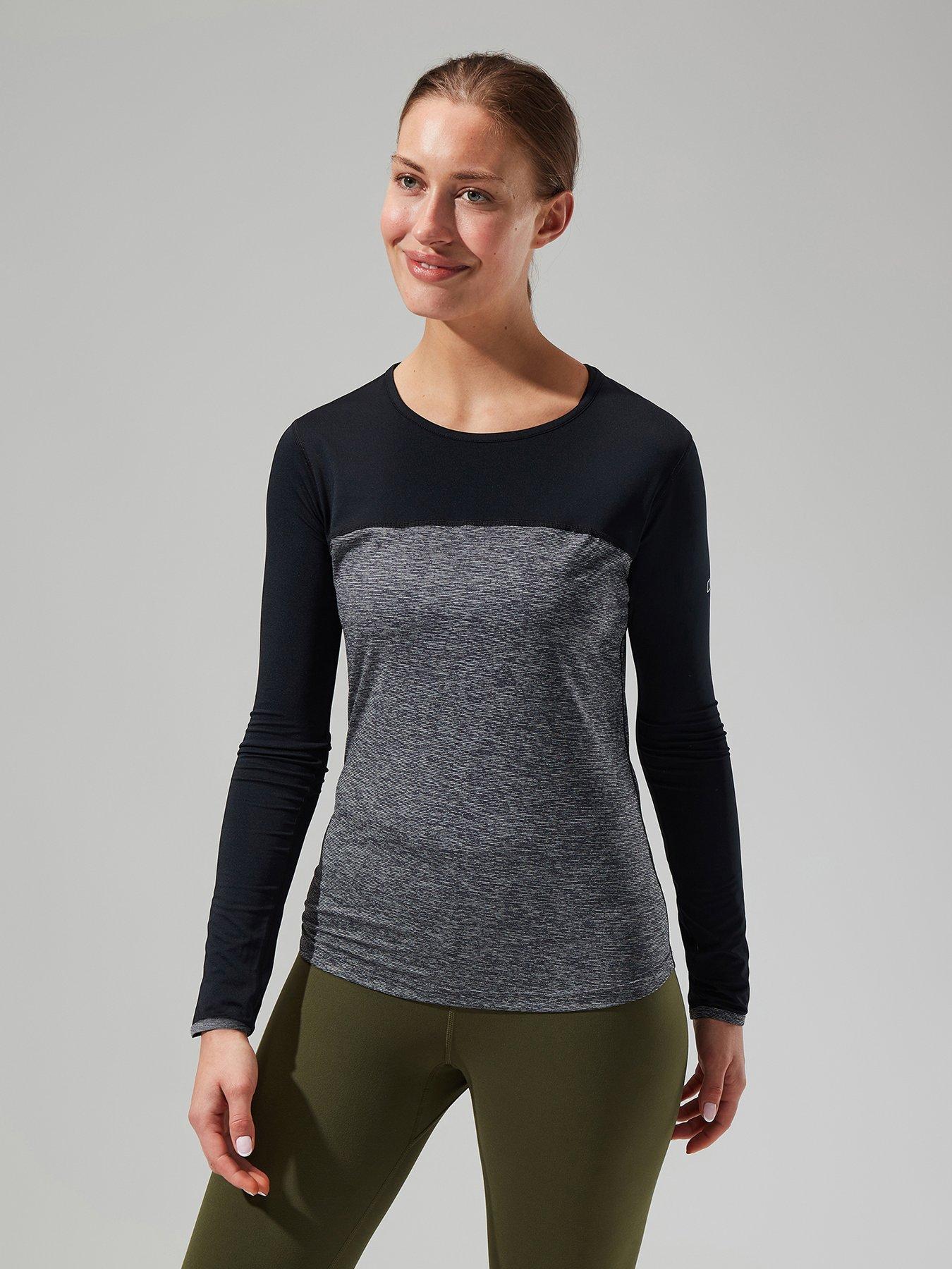 Lululemon Swiftly Tech Long Sleeve Crew Black White Ombre Athletic Top 6