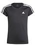 adidas-junior-girls-bl-t-shirt-blackwhitefront