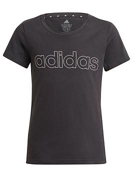 adidas-junior-girls-linear-tshirt