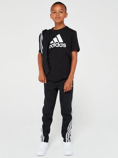 adidas-sportswear-unisex-junior-essentials-big-logo-tee-blackwhite
