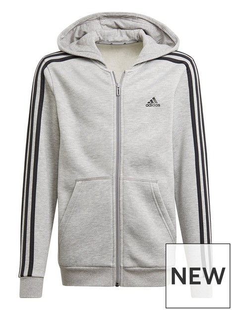 adidas-junior-boys-3-stripesnbspfull-zip-hoodie-greyblack