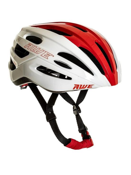 front image of awe-sprint-roadracing-helmet-whitered-58-61-cm-large